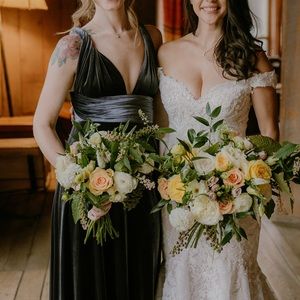 Revelry Micah convertible velvet dress size XS